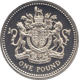 2003 SILVER PROOF ROYAL ARMS ONE POUND UNITED KINGDOM - SILVER WORLD COINS - Cambridgeshire Coins