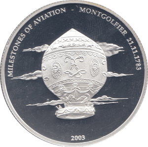 2003 SILVER PROOF TEN DOLLARS LIBERIA - SILVER WORLD COINS - Cambridgeshire Coins