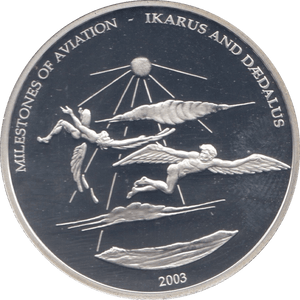 2003 SILVER PROOF TEN DOLLARS LIBERIA - SILVER WORLD COINS - Cambridgeshire Coins