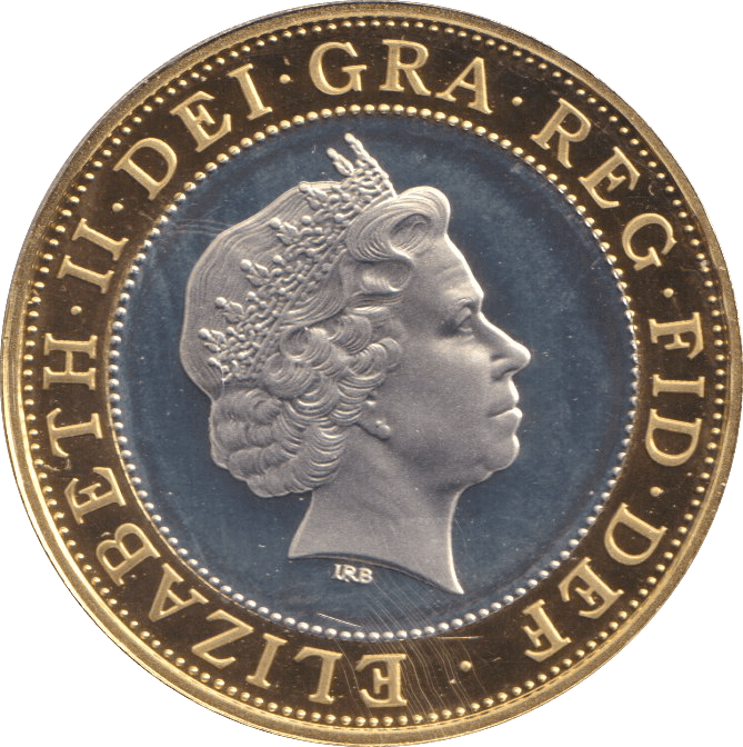 2003 SILVER PROOF TWO POUND DNA - SILVER WORLD COINS - Cambridgeshire Coins