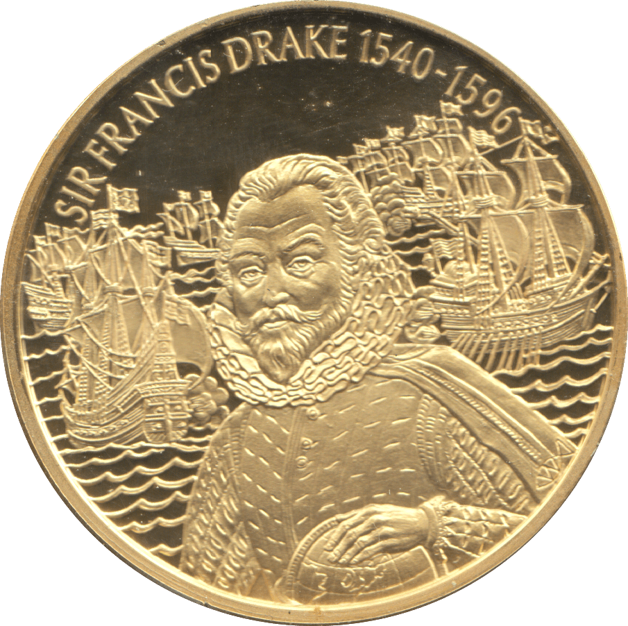 2003 SIR FRANCIS DRAKE TWO DOLLARS PROOF - WORLD COINS - Cambridgeshire Coins