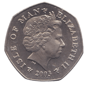 2003 SNOWMAN AND JAMES 50P ( BU ) ISLE OF MAN - 50P CHRISTMAS COIN - Cambridgeshire Coins