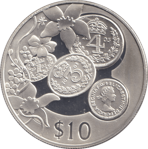 2003 TEN DOLLARS SILVER PROOF CARIBBEAN STATES - SILVER WORLD COINS - Cambridgeshire Coins
