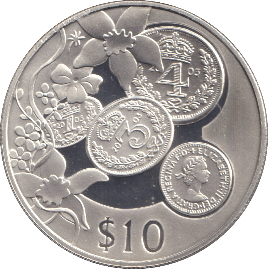 2003 TEN DOLLARS SILVER PROOF CARIBBEAN STATES - SILVER WORLD COINS - Cambridgeshire Coins