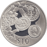 2003 TEN DOLLARS SILVER PROOF CARIBBEAN STATES - SILVER WORLD COINS - Cambridgeshire Coins