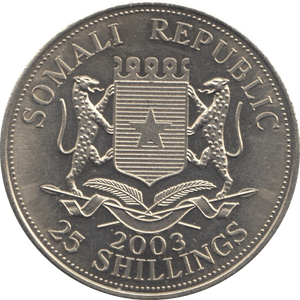 2003 TWENTY FIVE SHILLINGS - WORLD COINS - Cambridgeshire Coins