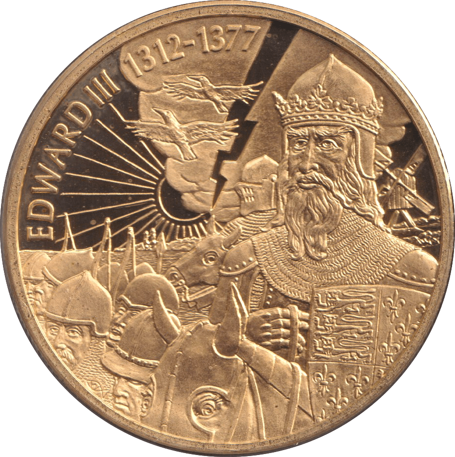 2003 TWO DOLLARS PROOF CARIBBEAN STATES EDWARD III - WORLD COINS - Cambridgeshire Coins