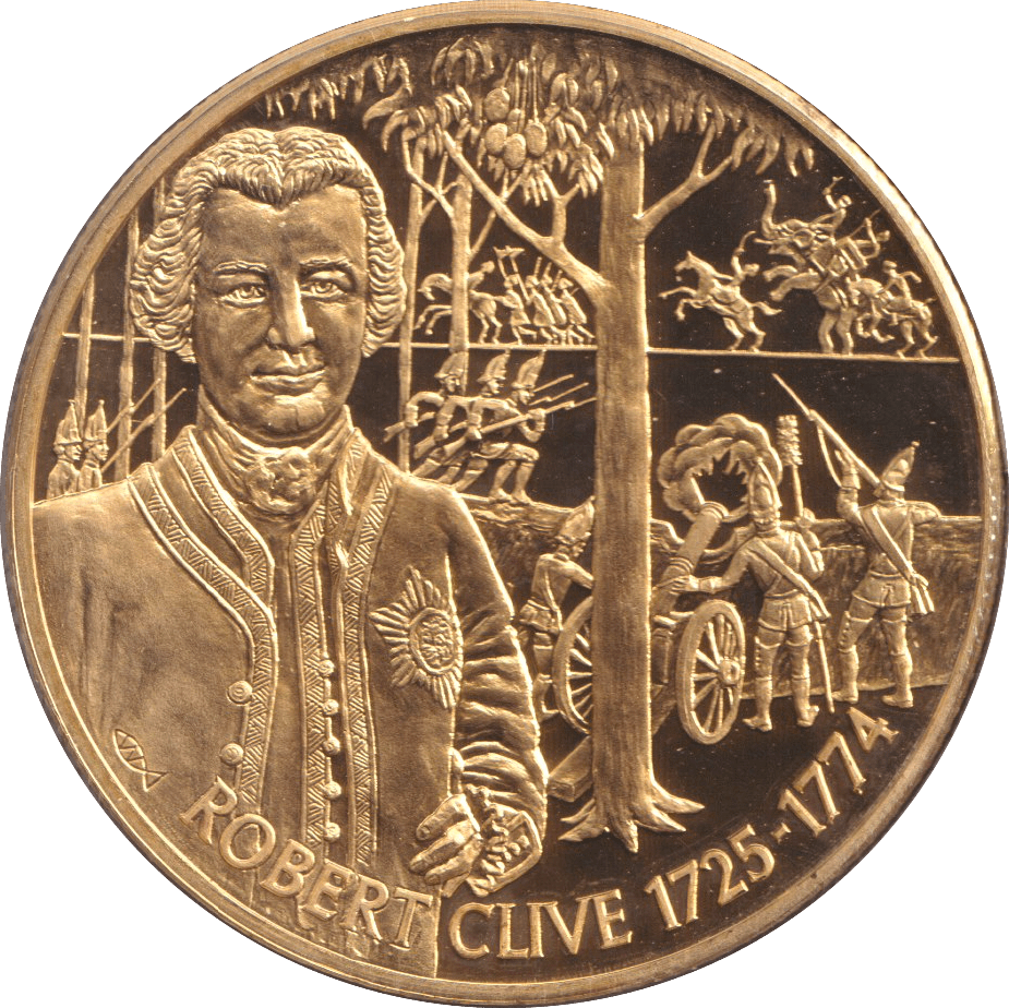 2003 TWO DOLLARS PROOF CARIBBEAN STATES ROBERT CLIVE - WORLD COINS - Cambridgeshire Coins