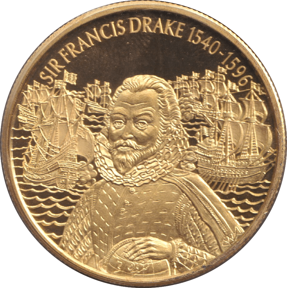 2003 TWO DOLLARS PROOF CARIBBEAN STATES SIR FRANCIS DRAKE - WORLD COINS - Cambridgeshire Coins
