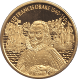 2003 TWO DOLLARS PROOF CARIBBEAN STATES SIR FRANCIS DRAKE - WORLD COINS - Cambridgeshire Coins