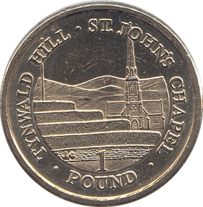 2004 1 POUND TYNWALD HILL ST JOHNS CHAPEL ( BU ) - WORLD COINS - Cambridgeshire Coins