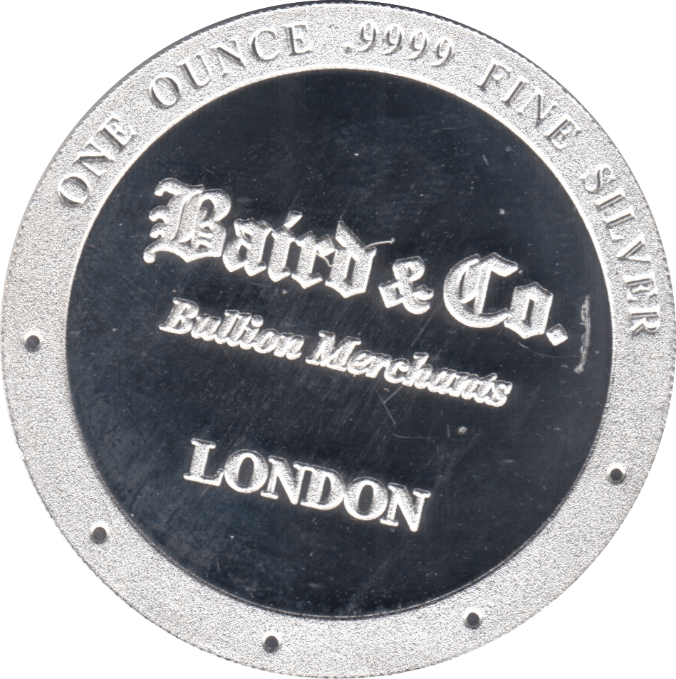 2004 1oz FINE SILVER BAIRD & CO BULLION ROUND - SILVER WORLD COINS - Cambridgeshire Coins