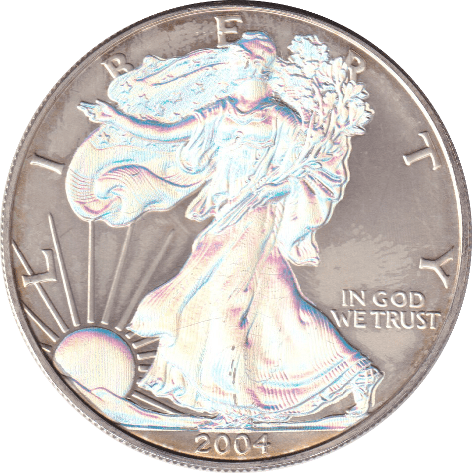 2004 1OZ SILVER USA EAGLE HOLOGRAM DOLLAR - SILVER 1 oz COINS - Cambridgeshire Coins