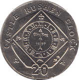 2004 20 PENCE CASTLE RUSHEN CLOCK ( BU ) - WORLD COINS - Cambridgeshire Coins