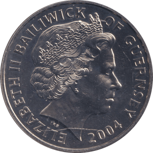2004 60TH ANNIVERSARY OF D - DAY £5 BAILIWICK OF GUERNSEY BU - WORLD COINS - Cambridgeshire Coins