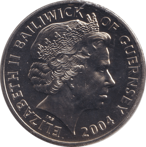 2004 60TH D - DAY ANNIVERSARY FIVE POUNDS GUERNSEY - WORLD COINS - Cambridgeshire Coins
