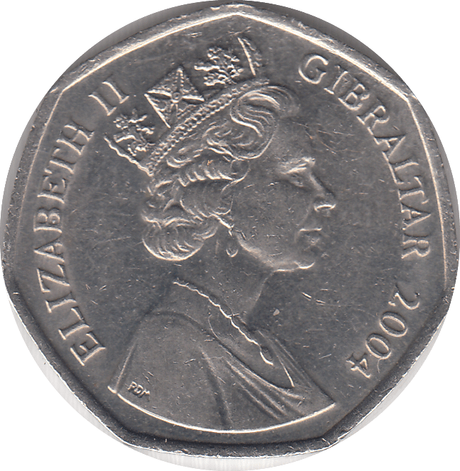 2004 BATTLE OF TRAFALGAR 1805 50P GIBRALTAR - WORLD COINS - Cambridgeshire Coins