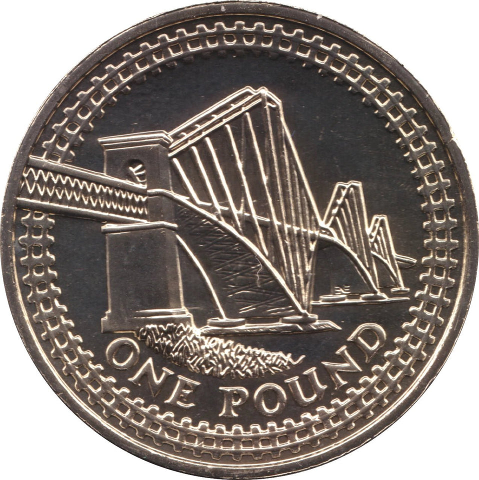 2004 BRILLIANT 2004 UNCIRCULATED £1 COIN PRESENTATION PACK FOURTH RAILWAY BRIDGE SCOTLAND - £1 BU PACK - Cambridgeshire Coins
