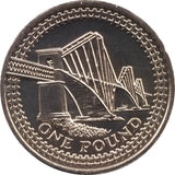 2004 BRILLIANT 2004 UNCIRCULATED £1 COIN PRESENTATION PACK FOURTH RAILWAY BRIDGE SCOTLAND - £1 BU PACK - Cambridgeshire Coins