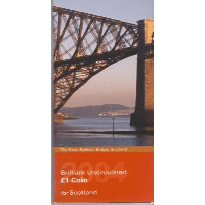 2004 BRILLIANT 2004 UNCIRCULATED £1 COIN PRESENTATION PACK FOURTH RAILWAY BRIDGE SCOTLAND - £1 BU PACK - Cambridgeshire Coins