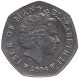 2004 BRILLIANT UNCIRCULATED TT FIFTY PENCE ISLE OF MAN - WORLD COINS - Cambridgeshire Coins