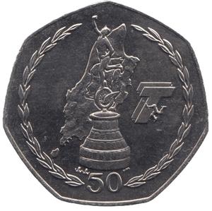 2004 BRILLIANT UNCIRCULATED TT FIFTY PENCE ISLE OF MAN - WORLD COINS - Cambridgeshire Coins