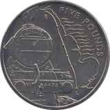 2004 BU JERSEY FLYING SCOTSMAN COIN FIVE POUNDS - WORLD COINS - Cambridgeshire Coins