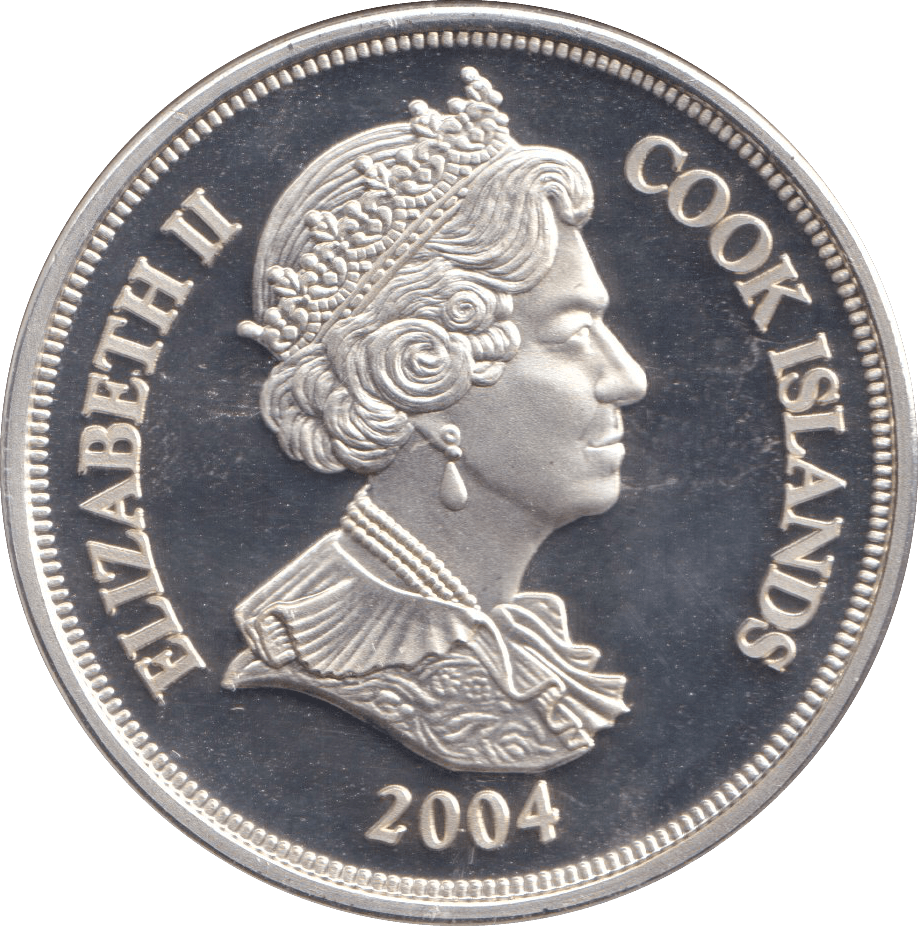 2004 COOK ISLANDS ONE DOLLAR - WORLD COINS - Cambridgeshire Coins
