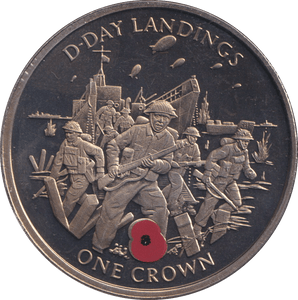 2004 CROWN GIBRALTAR D - DAY LANDINGS - WORLD COINS - Cambridgeshire Coins