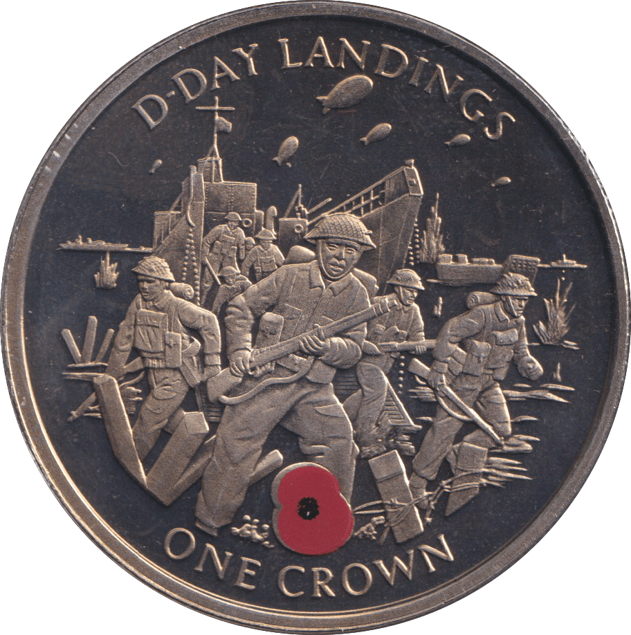 2004 CROWN GIBRALTAR D - DAY LANDINGS - WORLD COINS - Cambridgeshire Coins