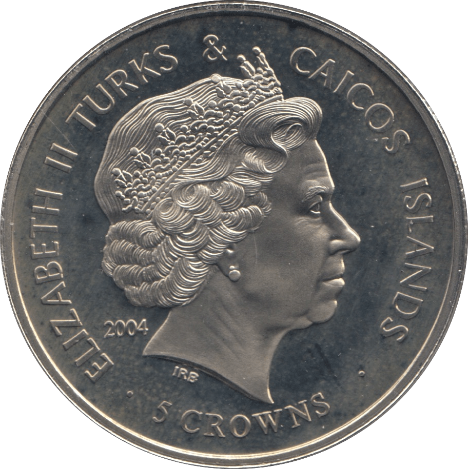 2004 FIVE CROWNS TURKS AND CAICOS F363 - WORLD COINS - Cambridgeshire Coins