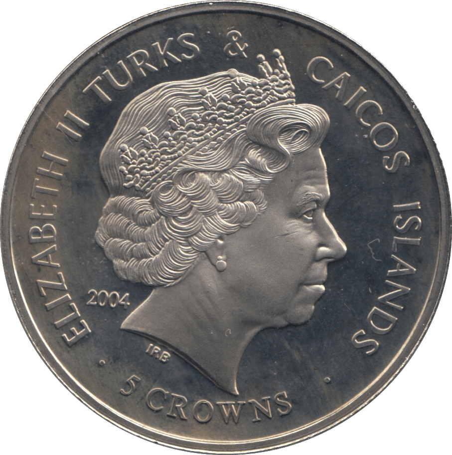 2004 FIVE CROWNS TURKS AND CAICOS F369 - WORLD COINS - Cambridgeshire Coins