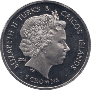 2004 FIVE CROWNS TURKS AND CAICOS ISLANDS F562 - WORLD COINS - Cambridgeshire Coins