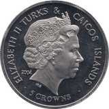 2004 FIVE CROWNS TURKS AND CAICOS ISLANDS F562 - WORLD COINS - Cambridgeshire Coins