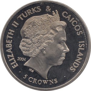 2004 FIVE CROWNS TURKS AND CAICOS ISLANDS F584 - WORLD COINS - Cambridgeshire Coins