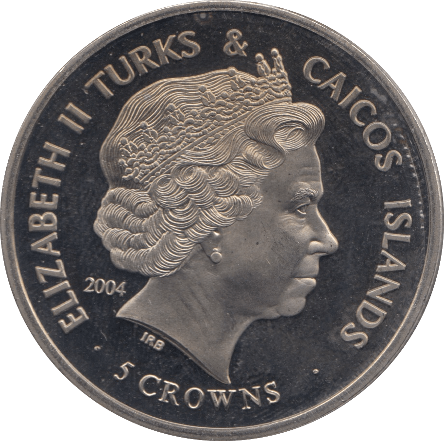 2004 FIVE CROWNS TURKS AND CAICOS ISLANDS F584 - WORLD COINS - Cambridgeshire Coins