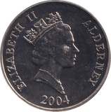 2004 FIVE POUNDS ALDERNEY - WORLD COINS - Cambridgeshire Coins