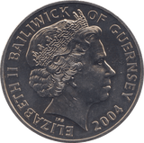 2004 FIVE POUNDS GUERNSEY - WORLD COINS - Cambridgeshire Coins