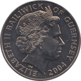 2004 FIVE POUNDS GUERNSEY - WORLD COINS - Cambridgeshire Coins