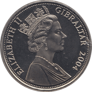 2004 GIBRALTAR ONE CROWN F521 - WORLD COINS - Cambridgeshire Coins
