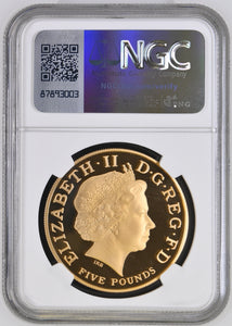 2004 GOLD FIVE POUND ENTENTE CORDIALE PF 68 ULTRA CAMEO - NGC GOLD COINS - Cambridgeshire Coins