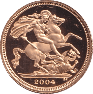 2004 GOLD HALF SOVEREIGN ( PROOF ) - HALF SOVEREIGN - Cambridgeshire Coins