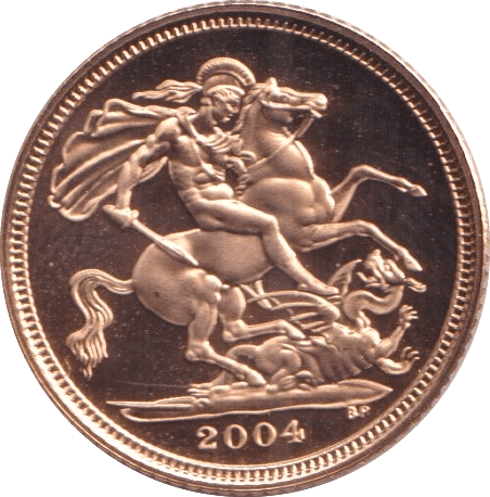 2004 GOLD HALF SOVEREIGN ( PROOF ) - HALF SOVEREIGN - Cambridgeshire Coins