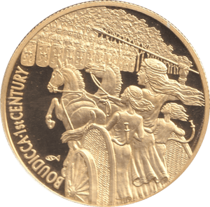 2004 GOLD PLATED 2 DOLLAR EAST CARIBBEAN STATES BOUDICCA 1ST CENTURY - WORLD COINS - Cambridgeshire Coins