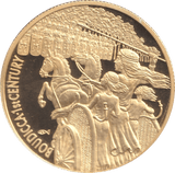 2004 GOLD PLATED 2 DOLLAR EAST CARIBBEAN STATES BOUDICCA 1ST CENTURY - WORLD COINS - Cambridgeshire Coins