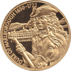 2004 GOLD PLATED 2 DOLLAR EAST CARIBBEAN STATES DUKE OF MARLBOROUGH - WORLD COINS - Cambridgeshire Coins