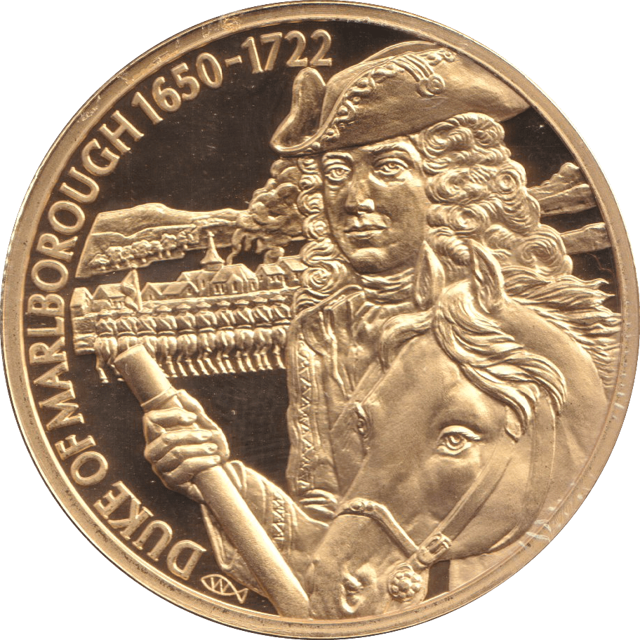 2004 GOLD PLATED 2 DOLLAR EAST CARIBBEAN STATES DUKE OF MARLBOROUGH - WORLD COINS - Cambridgeshire Coins