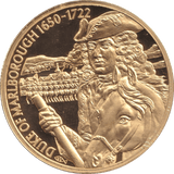 2004 GOLD PLATED 2 DOLLAR EAST CARIBBEAN STATES DUKE OF MARLBOROUGH - WORLD COINS - Cambridgeshire Coins