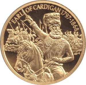 2004 GOLD PLATED 2 DOLLAR EAST CARIBBEAN STATES EARL OF CARDIGAN - WORLD COINS - Cambridgeshire Coins