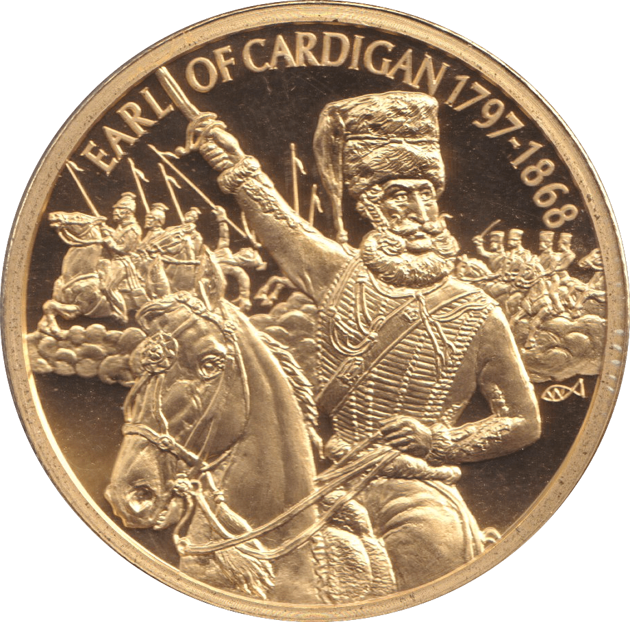 2004 GOLD PLATED 2 DOLLAR EAST CARIBBEAN STATES EARL OF CARDIGAN - WORLD COINS - Cambridgeshire Coins